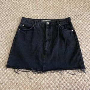 Topshop moto denim skirt